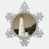 Ornement Flocon De Neige Phare d'Ocracoke (Devant)