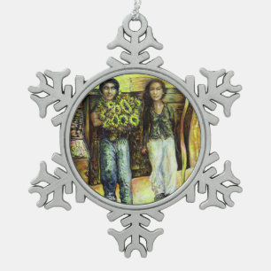 Ornement Flocon De Neige Phase de ChapeI Sixtine d'un ChaIIenge