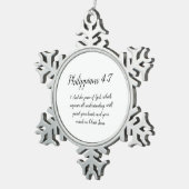 Ornement Flocon De Neige Philippiens 4:7 (Vue impression)