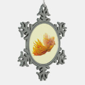 Ornement Flocon De Neige Phoenix Bird en vol (Gauche)