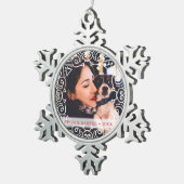 Ornement Flocon De Neige Photo cadre déco (Vue impression)