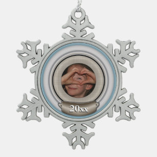 Ornement Flocon De Neige Photo de Frame Matrices personnalisables