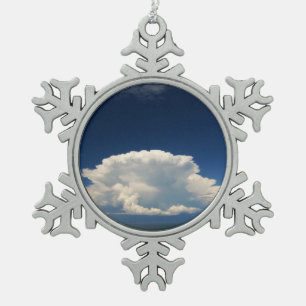 Ornement Flocon De Neige Photo de nuage blanc et duveteux