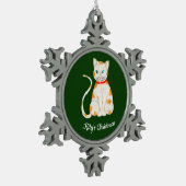 Ornement Flocon De Neige Photo Personalized Snowflake Framed Ornament (Gauche)