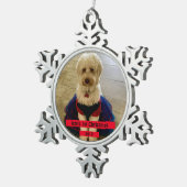 Ornement Flocon De Neige Photo sur mesure de Noël (Vue impression)