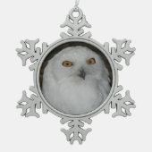 Ornement Flocon De Neige Photo White Snowy Owl (Devant)