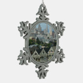 Ornement Flocon De Neige Photographe de San Francisco Postcard (Gauche)