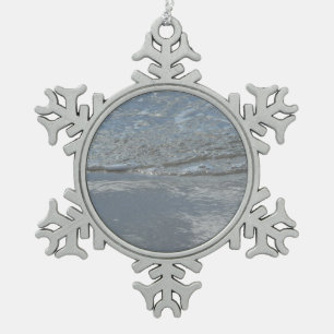 Ornement Flocon De Neige Photographie abstraite de l'eau clapotant sur la p