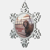 Ornement Flocon De Neige Photographie d'animal de compagnie, Noël 2020, Per (Vue impression)