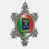 Ornement Flocon De Neige Physothérapie Caduceus Shield (Gauche)