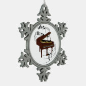 Ornement Flocon De Neige Piano (Gauche)