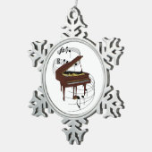 Ornement Flocon De Neige Piano (Vue impression)