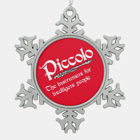 Ornement Flocon De Neige Piccolo intelligent (Devant)