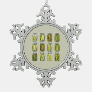 Ornement Flocon De Neige Picker Lover Vintage Canned Pickles Jar Noël