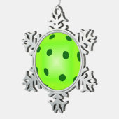 Ornement Flocon De Neige Pickleball (Vue impression)