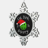Ornement Flocon De Neige Pickleball de Noël (Vue impression)
