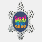 Ornement Flocon De Neige Pickleball Les grands esprits se ressemblent (Vue impression)