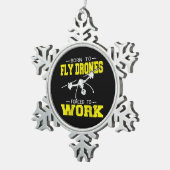 Ornement Flocon De Neige Pilote de drone embarqué pour un Quadcopter multir (Vue impression)