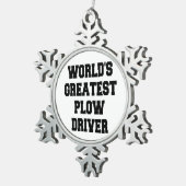 Ornement Flocon De Neige Pilote de souffle le plus puissant dans le monde (Vue impression)