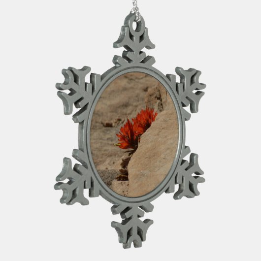 Ornement Flocon De Neige Pinceau indien en roche à Sion (Gauche)