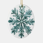 Ornement flocon de neige Pine Frost | Noël vert Ch (Droite)