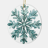 Ornement flocon de neige Pine Frost | Noël vert Ch (Gauche)