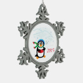 Ornement Flocon De Neige Pingouin de carolage (Gauche)