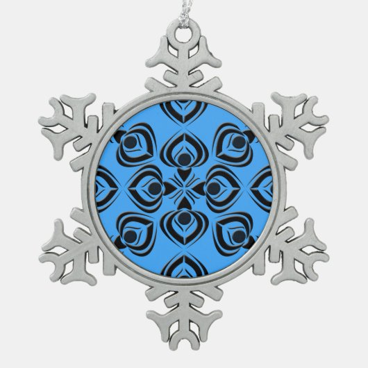 Ornement Flocon De Neige Pique (Devant)