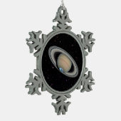 Ornement Flocon De Neige Planète Saturn Starry Sky (Gauche)