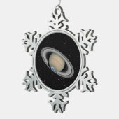 Ornement Flocon De Neige Planète Saturn Starry Sky (Vue impression)