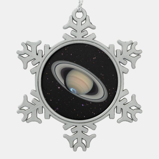 Ornement Flocon De Neige Planète Saturn Starry Sky (Devant)