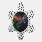 Ornement Flocon De Neige Planétoïdes - Nebula Cluster Snowflake Orament (Vue impression)