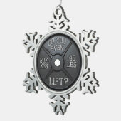 Ornement Flocon De Neige Plaque Barbell - Avez-Vous Même Levé (Vue impression)
