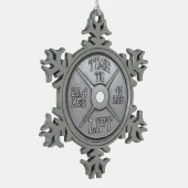 Ornement Flocon De Neige Plaque Barbell - Temps De Levage (Gauche)