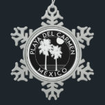 Ornement Flocon De Neige Playa Del Carmen Mexico Tropical Beach Surf<br><div class="desc">Playa Del Carmen Mexico Tropical Beach Surf</div>