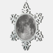 Ornement Flocon De Neige Pleine lune (Vue impression)