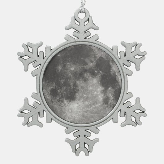 Ornement Flocon De Neige Pleine lune (Devant)