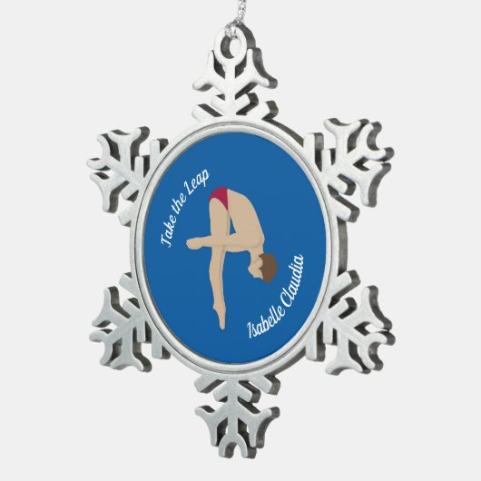 Ornement Flocon De Neige Plongée (Vue impression)