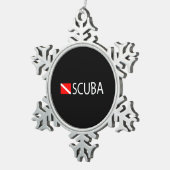Ornement Flocon De Neige Plongeur autonome (Vue impression)