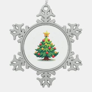 Ornement Flocon De Neige Plump Kawaii Christmas Tree Sparkling Ornaments