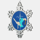 Ornement Flocon De Neige Pole Fitness (Vue impression)