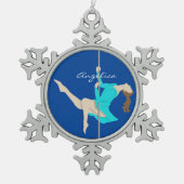Ornement Flocon De Neige Pole Fitness (Devant)