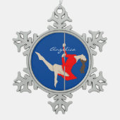Ornement Flocon De Neige Pole Fitness (Devant)