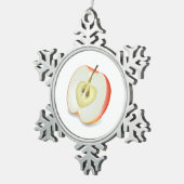 ORNEMENT FLOCON DE NEIGE POMME (Vue impression)