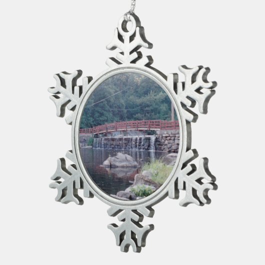 Ornement Flocon De Neige Pont (Vue impression)