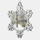 Ornement Flocon De Neige pont d'hiver (Vue impression)