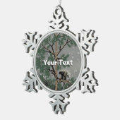 Ornement Flocon De Neige Porcupine Dans Un Pin (Vue impression)