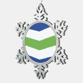 Ornement Flocon De Neige Porte - clé (Vue impression)