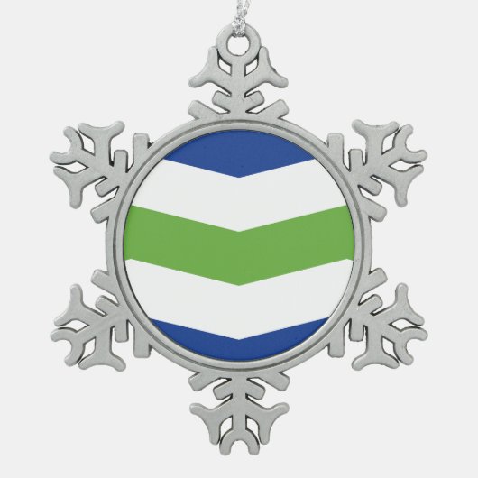 Ornement Flocon De Neige Porte - clé (Devant)