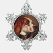 Ornement Flocon De Neige PORTRAITS DE CHIEN MINIATURE Bloodhound (Devant)